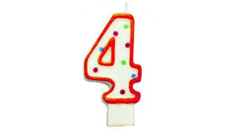 Picture of 9041- PARTY CANDLE NO 0-4-5-7-8 AND 9